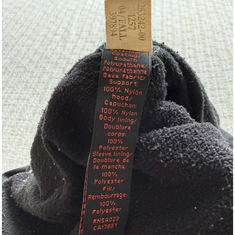 Banana Republic Black Canvas Coat Men XL Vintage Y2K Utility Hooded Outdoor Work - Picture 8 of 13